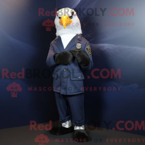 Navy Hawk-maskotdraktfigur...