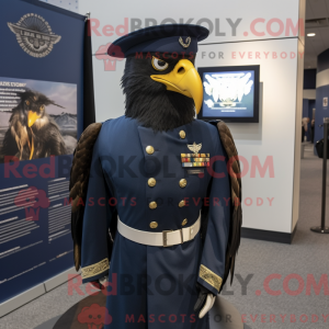 Navy Hawk-mascottekostuum...