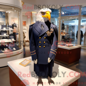 Navy Hawk mascot costume...