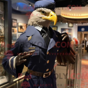 Navy Hawk-maskotdraktfigur...