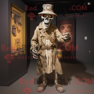 Tan Undead mascot costume...