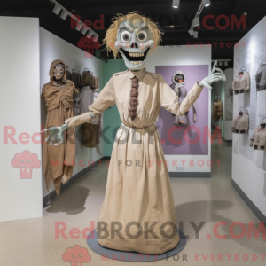 Tan Undead mascot costume...