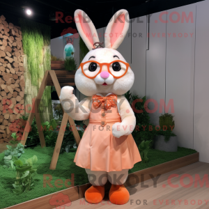 Peach Rabbit mascot costume...