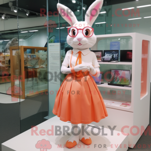 Peach Rabbit mascot costume...