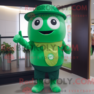 Green Pho mascot costume...