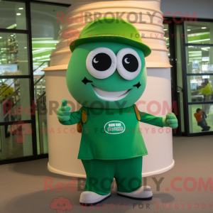 Green Pho mascot costume...