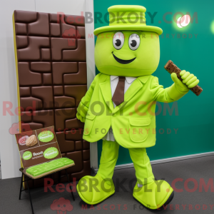 Limegrøn chokoladebar...