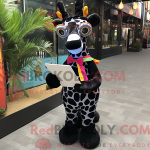 Black Giraffe mascot...