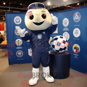 Navy Soccer Ball mascot...