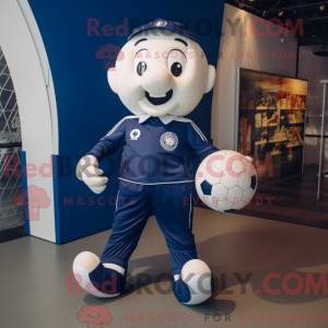 Navy Soccer Ball mascot...