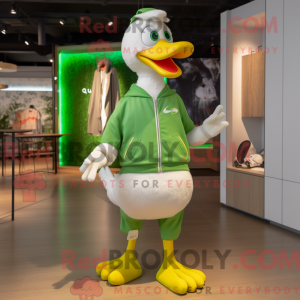Lime Green Goose maskot...