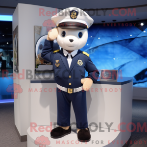 Navy Police Officer mascot...