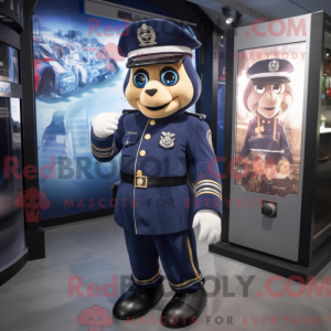 Navy Police Officer mascot...