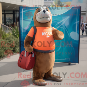 Rust Sea Lion mascot...