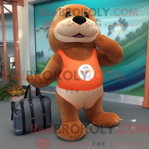 Rust Sea Lion mascot...