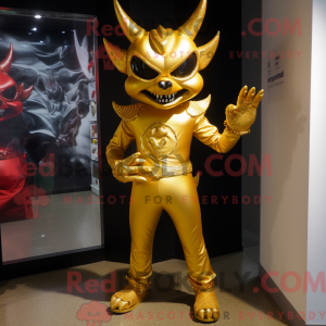 Gold Devil maskot...