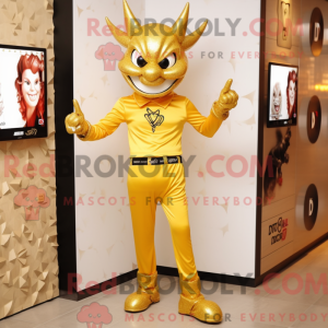 Gold Devil Maskot...