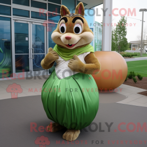 Olive Chipmunk mascot...