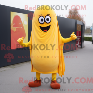 Yellow Currywurst mascot...