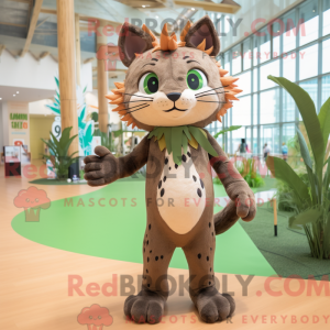 Oliven Bobcat maskot...