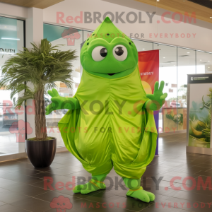 Lime Green Stingray mascot...