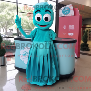 Teal Candy Box mascot...