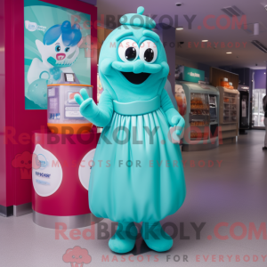 Teal Candy Box mascot...