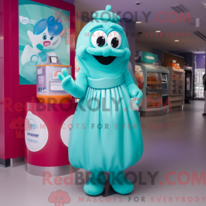 Teal Candy Box Maskottchen...