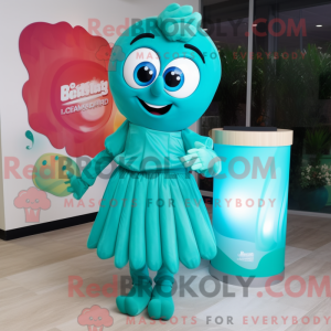 Teal Candy Box Maskottchen...