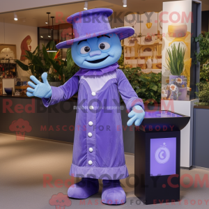 Lavendel magiker maskot...