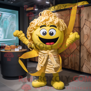 Yellow Ramen mascot costume...