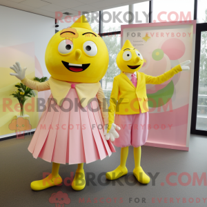Lemon Yellow Pink mascot...