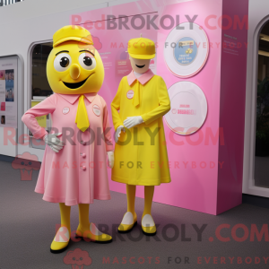 Lemon Yellow Pink mascot...