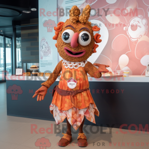 Rust Ceviche mascot costume...