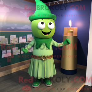 Green Scented Candle mascot...