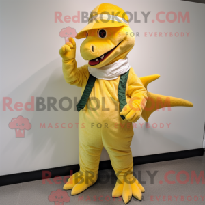 Lemon Yellow Dragon maskot...