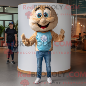 Postava maskota Tan Bagels...