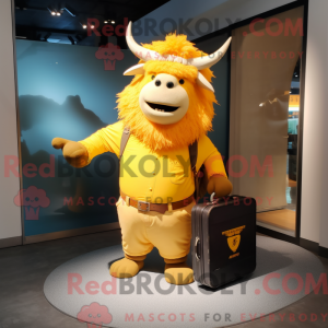 Mascotte de Yak jaune...