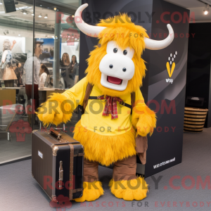 Mascotte de Yak jaune...