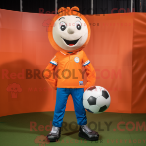 Oranje voetbal mascotte...