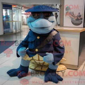 Navy Sea Turtle mascot...