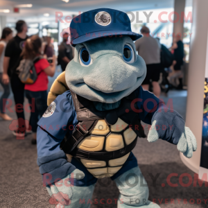 Navy Sea Turtle mascot...