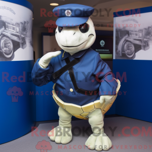 Navy havskildpadde maskot...