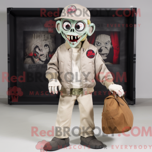 Boneco de máscara de zumbi...