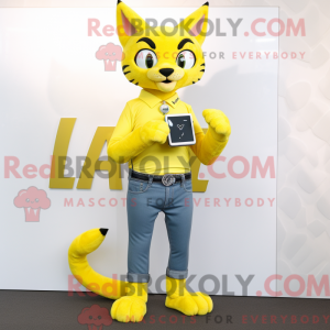 Lemon Yellow Lynx mascot...