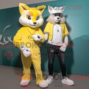 Lemon Yellow Lynx mascot...