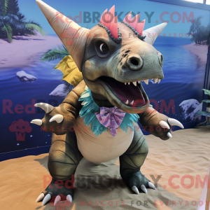Triceratops maskot kostume...