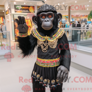 Black Chimpanzee mascot...