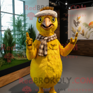 Yellow Pheasant mascot...