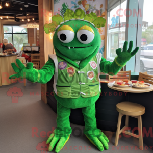 Green Crab Cakes mascot...